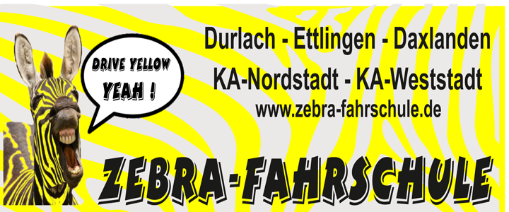 Zebra, Zebra Fahrschule, Fahrschule, Axel Reichenberger,Psychologe in Karlsruhe